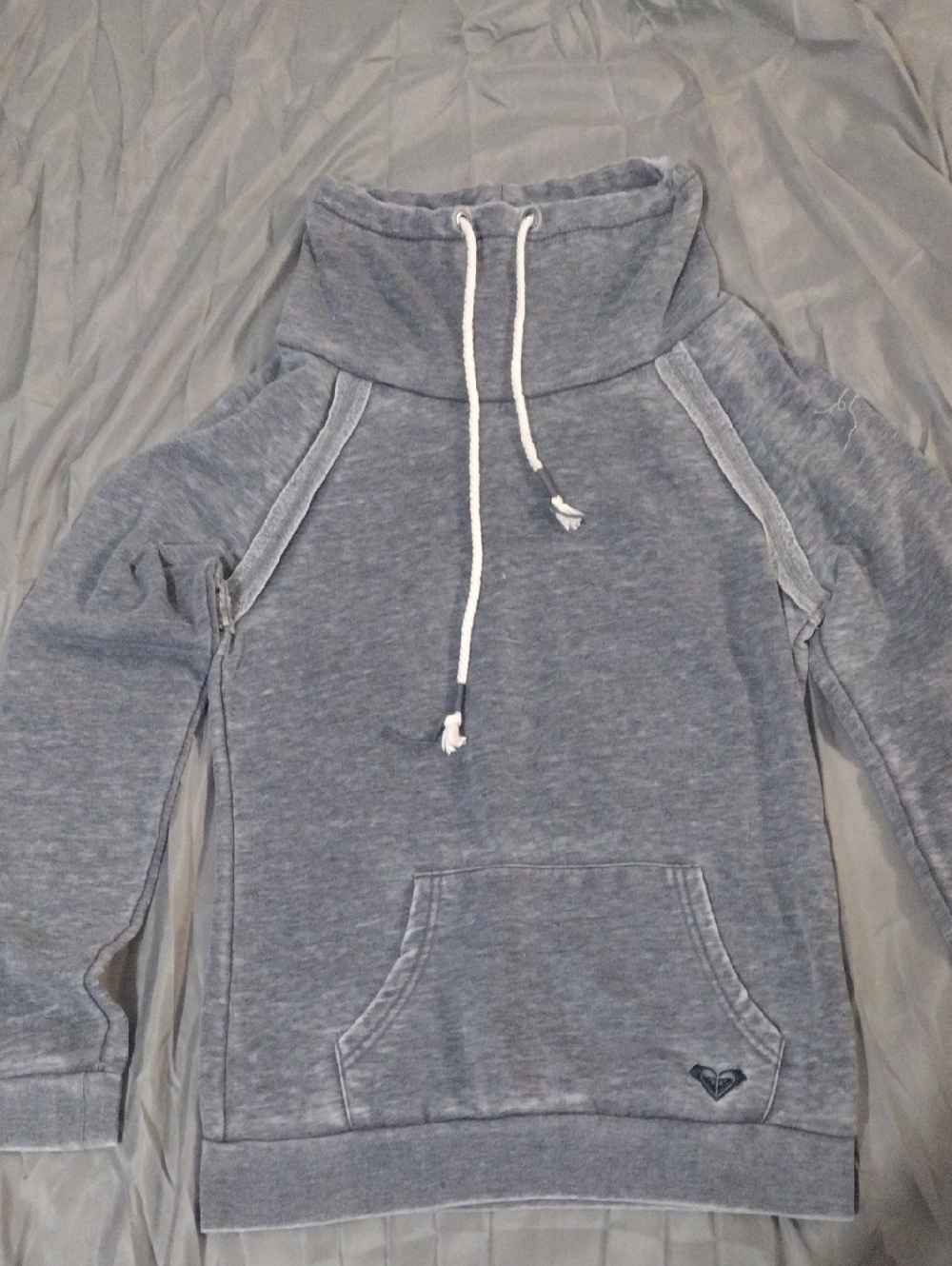 Roxy Heathered Grey Pullover Sweatshirt
